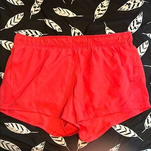 Athletic Works Red Athletic Shorts Lightweight Quick-Dry